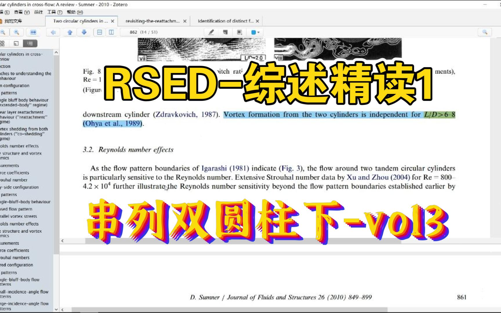 RSED特辑综述精读1 双圆柱绕流 Sumnervol3哔哩哔哩bilibili