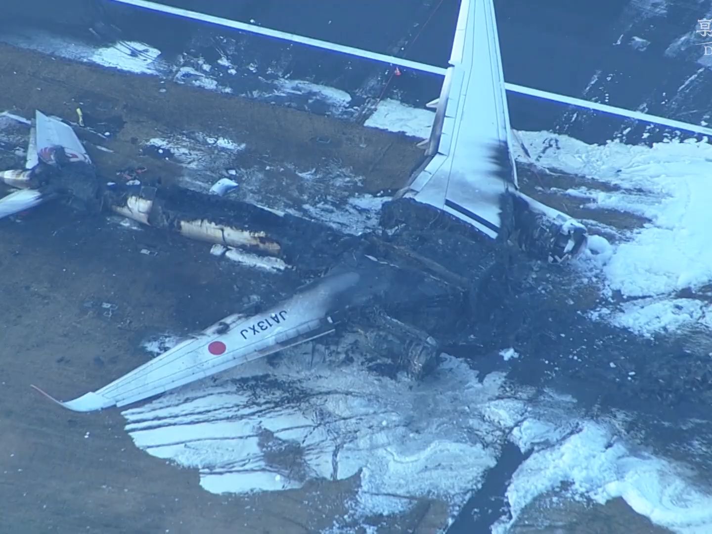 【生肉搬运】日航a350燃烧后的惨状-航空事故-wingtiplight-wingtip