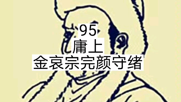 第95名,金哀宗完颜守绪哔哩哔哩bilibili