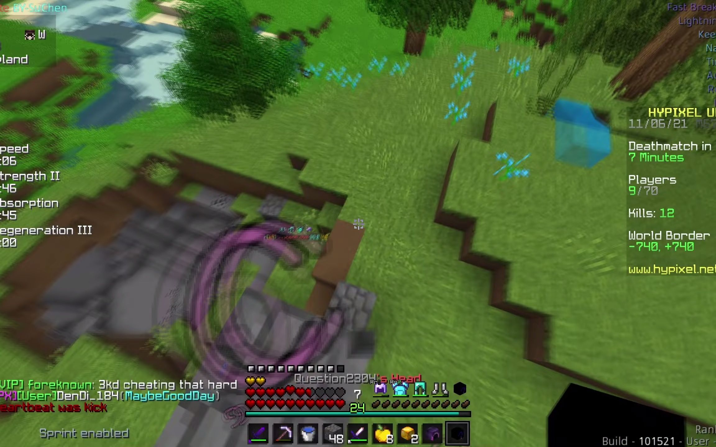 using my white privilege to kill minorities in hypixel uhc我的世界