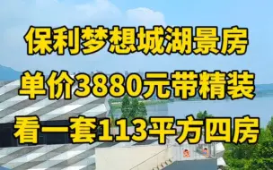 Download Video: 肇庆保利梦想城湖景房，看一套113平方四房，单价3880，总价44万带精装。#保利珑湾花园  #金嘉龙湖春江郦城  #保利爱乐小镇