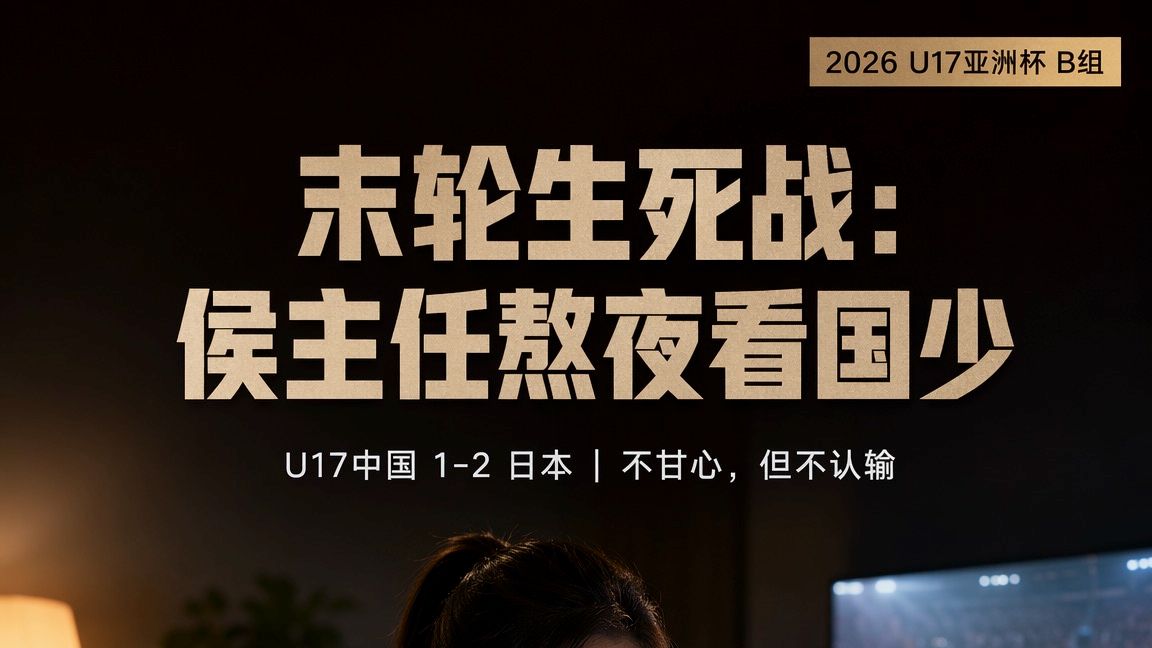 U17中国1-2日本，末轮争胜仍可出线！