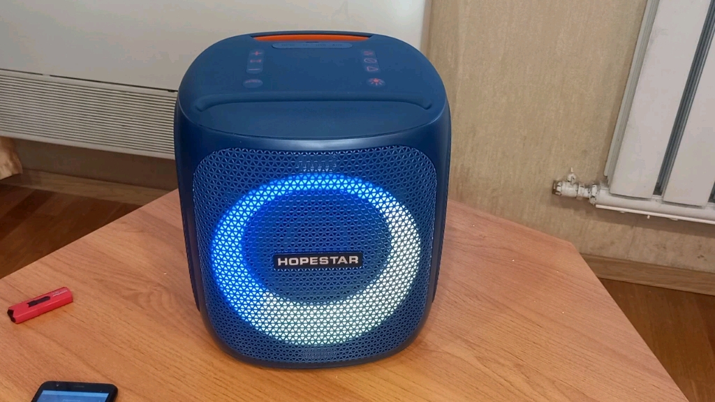 hopestar party 100 低频效果 蓝牙音箱 音乐蘸酱