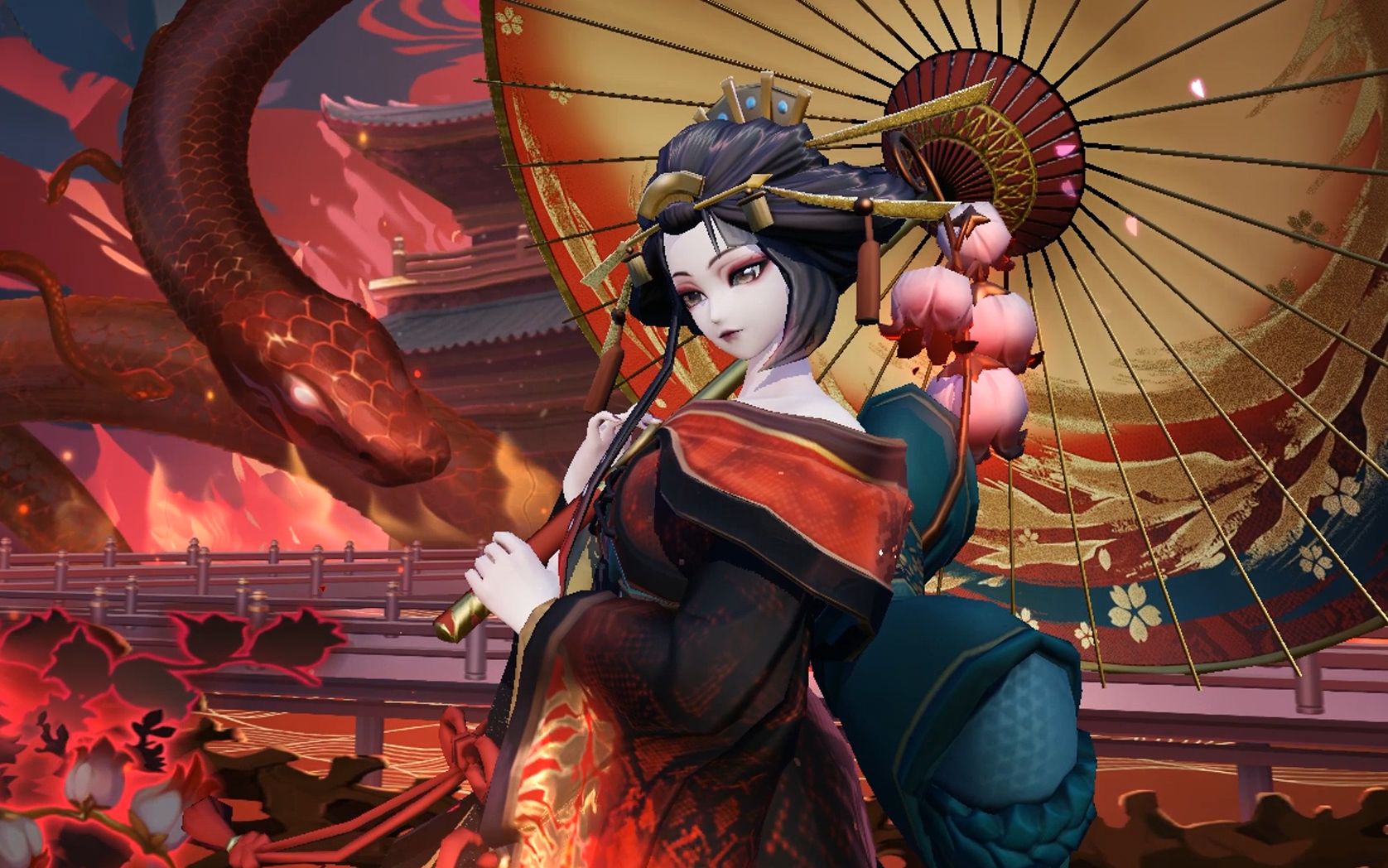 皮肤展示清姬全新典藏皮肤聆钟靡夜