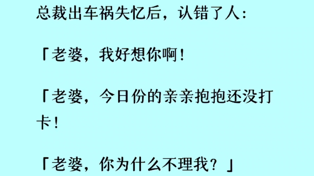 [双男主]总裁车祸失忆后,把我认成了老婆,我一脚踹开了他:陆总,我性别男!哔哩哔哩bilibili