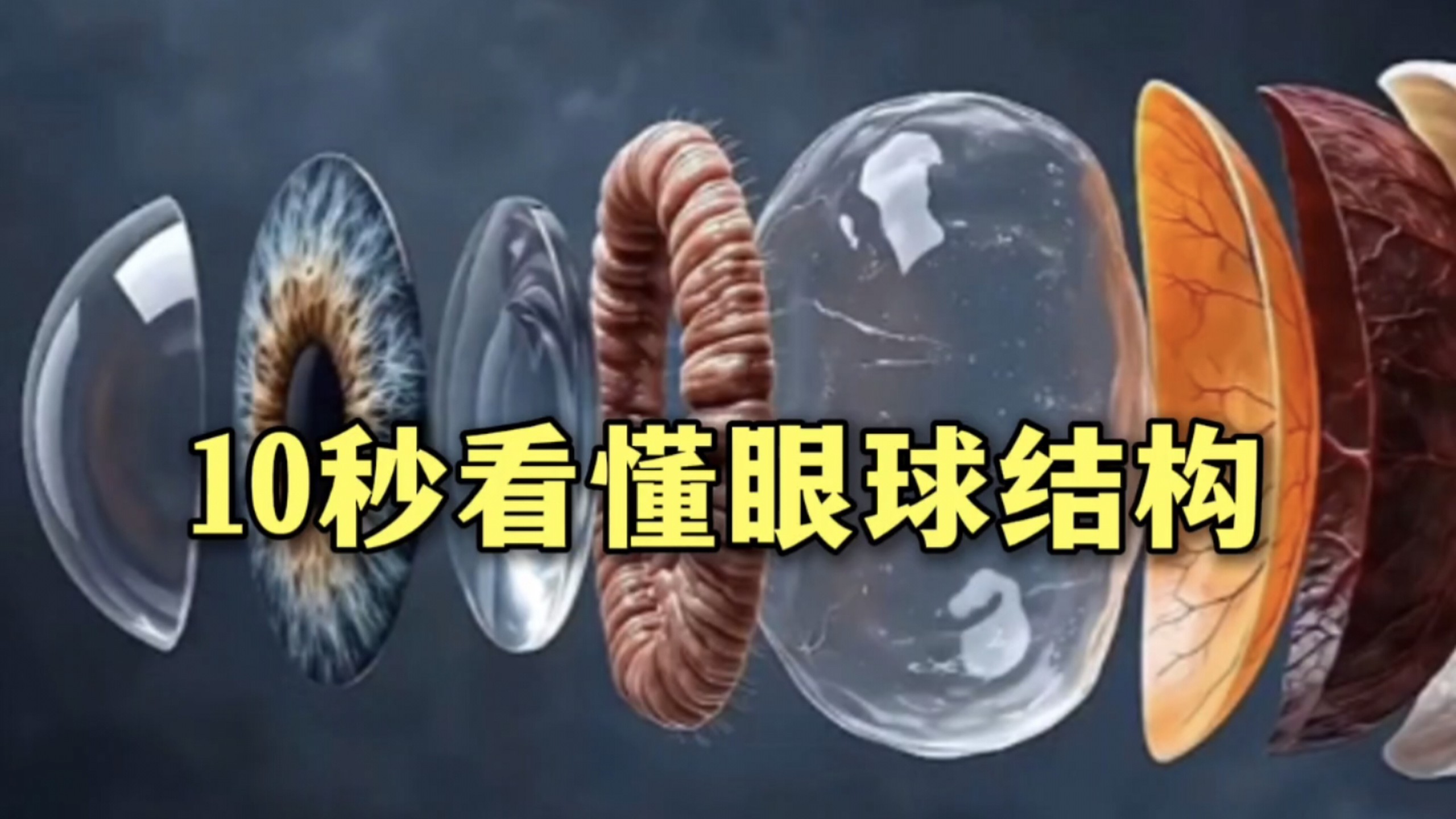 眼睛内部长这样？10秒看懂眼球结构！