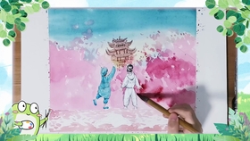 少儿美术课蛙蛙老师教大家用水彩画威尼斯天空啦 美术蛙 哔哩哔哩 つロ干杯 Bilibili