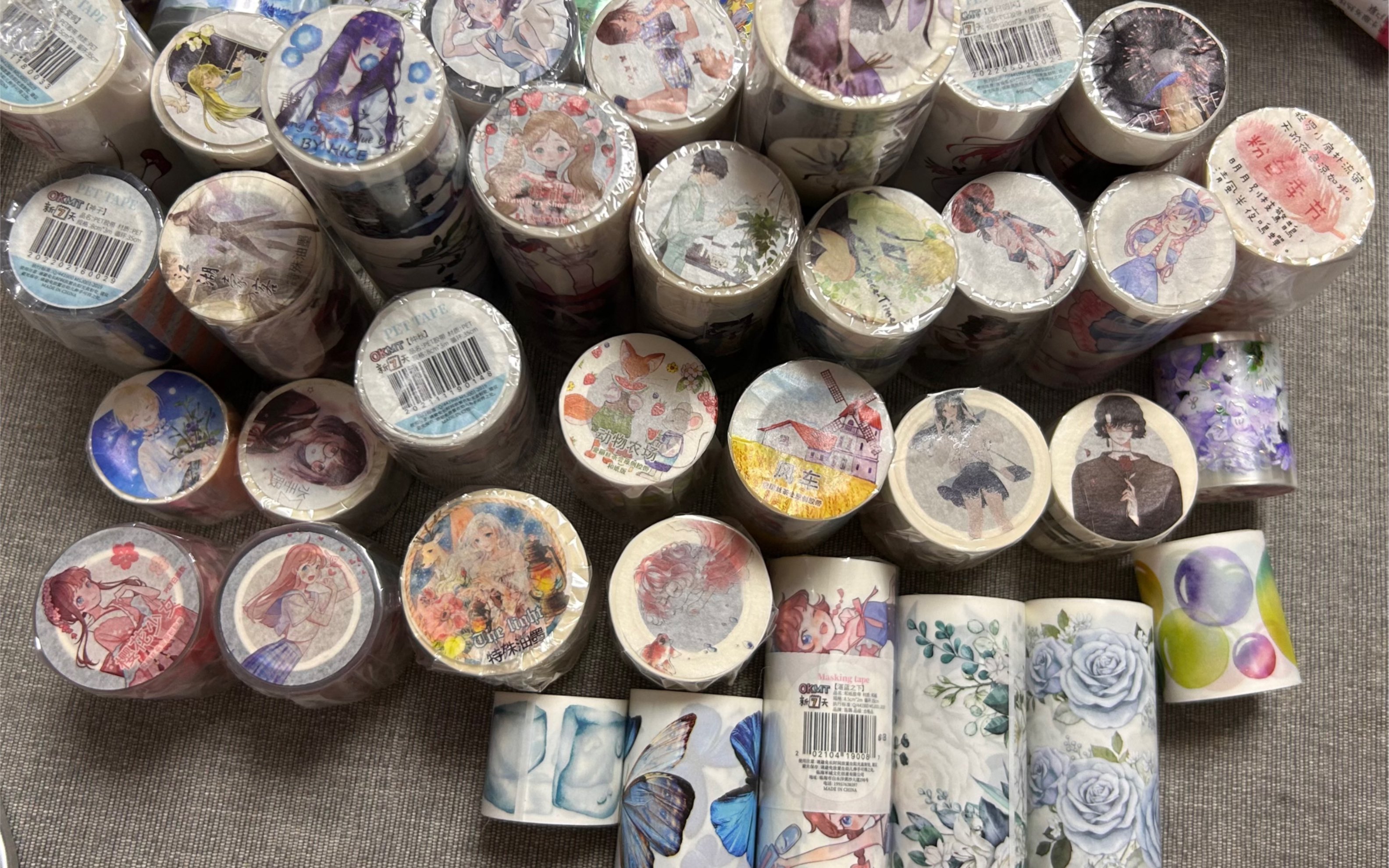 新七天爱丽丝茶会胶带福袋,都是折扣价算的,每个一循,这一堆38r,运费
