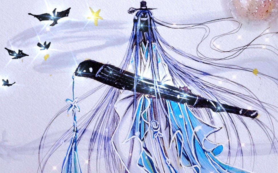 活动作品忘机携琴归来