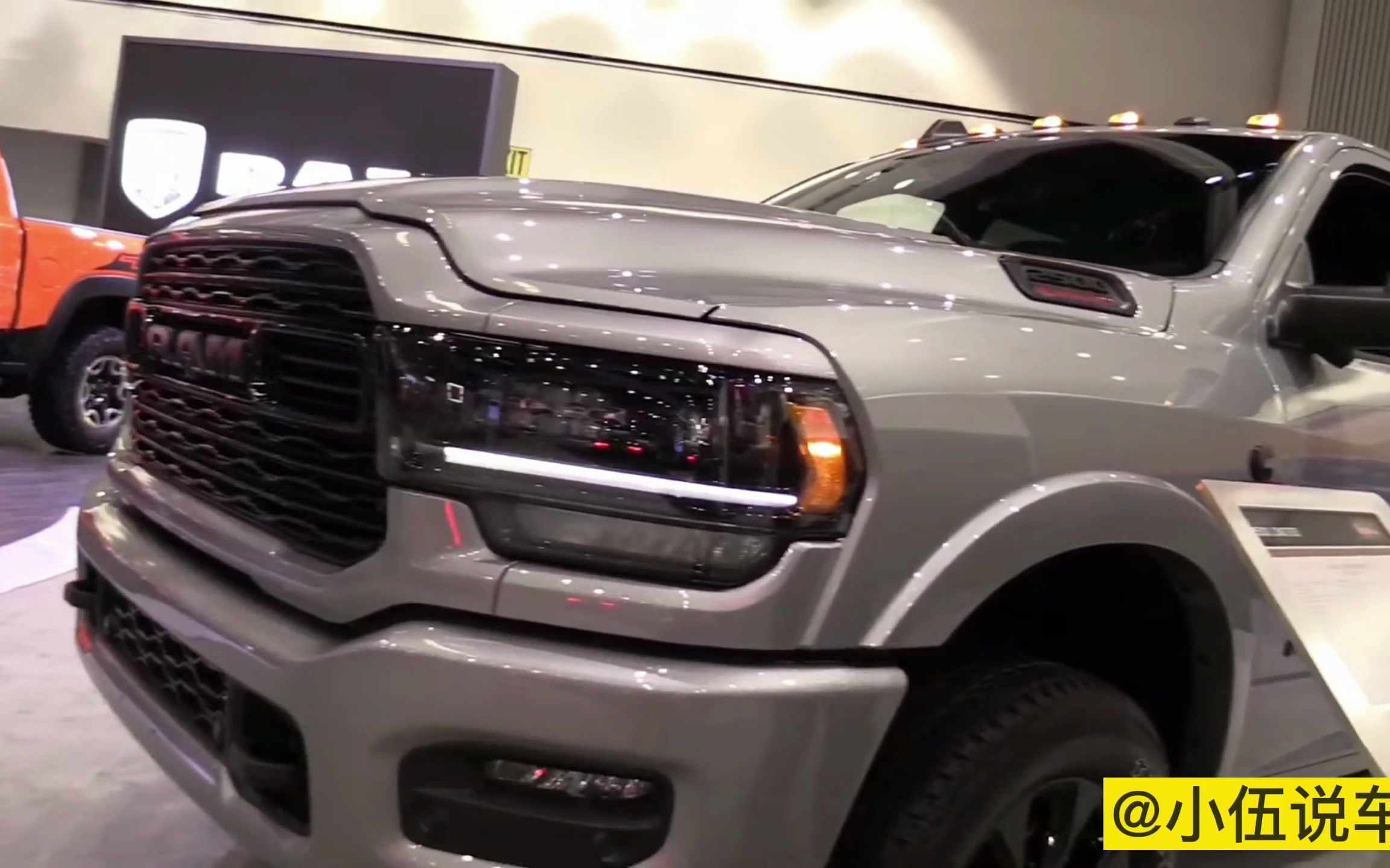 2022款道奇公羊ram 2500,外观和内饰全方位实拍,全车太霸气了!