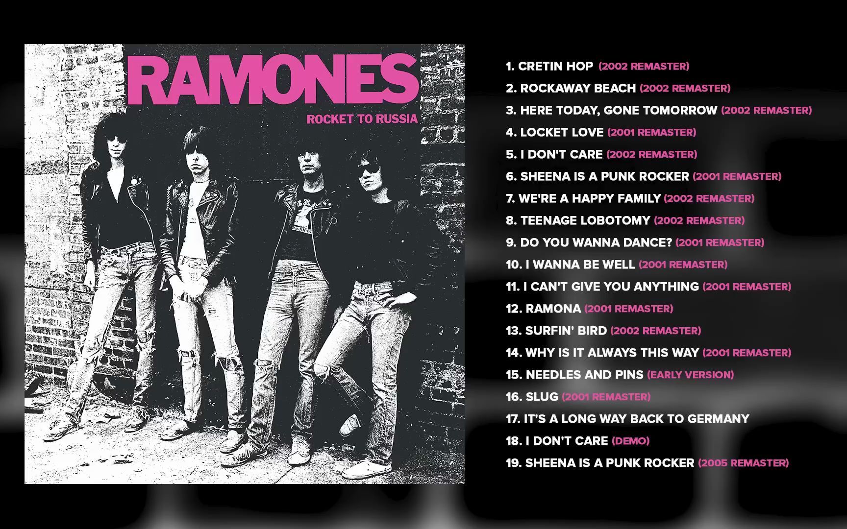 今晚听雷蒙斯 Ramones《Rocket to Russia》(Full Album)哔哩哔哩bilibili