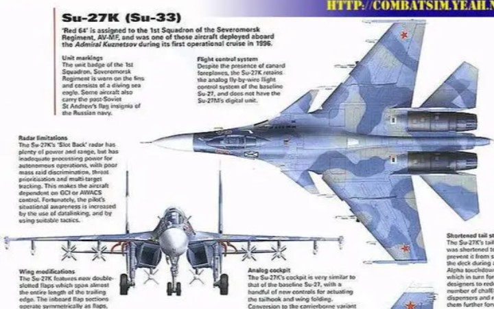 俄罗斯苏33战斗机简介 性能详解 Su33重型舰载战机哔哩哔哩bilibili