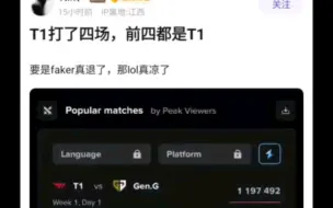 Download Video: LCK前4都被T1给包揽了！Faker要是退役了不敢想象啊，抗吧热议