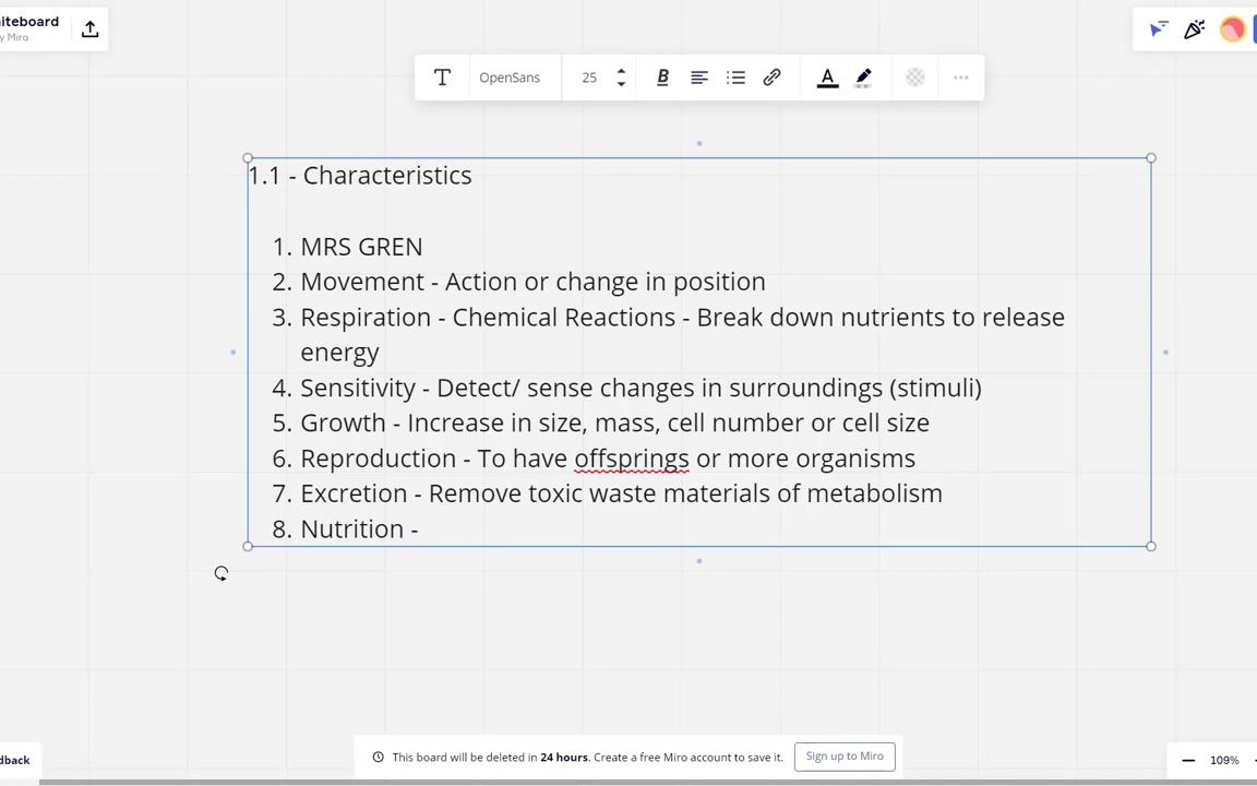 [图]IGCSE Biology - Chapter 1  Characteristics and Classification of Living Organism