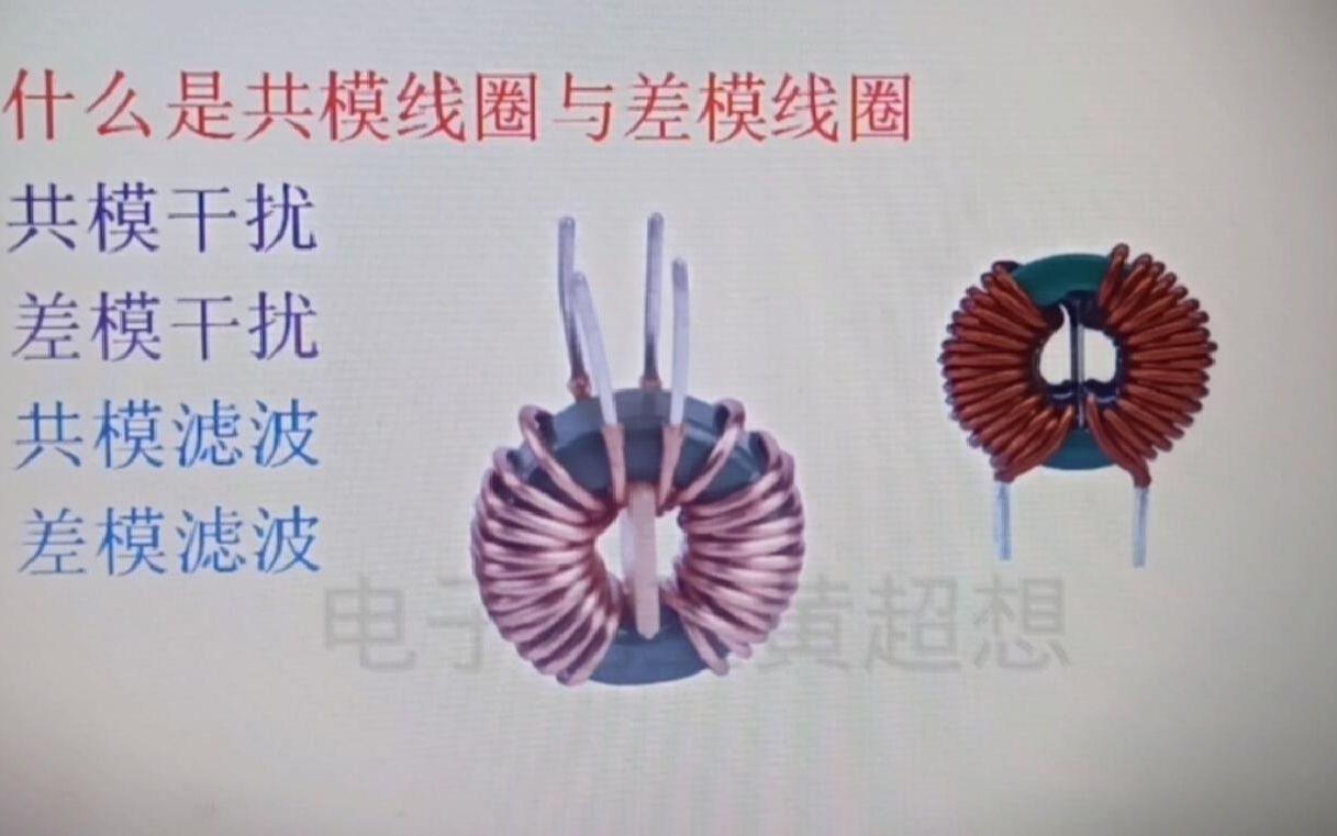 151什么是单模电感线圈和共模电感线圈?一眼就能看出来哔哩哔哩bilibili