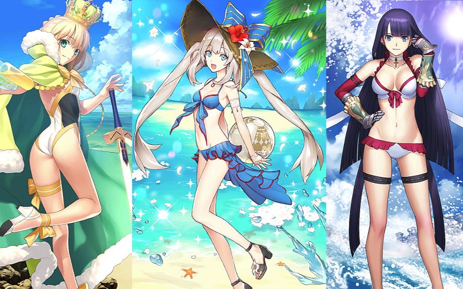 【第2节录制】提前体验国服第二期泳装从者宝具及ex演示_哔哩哔哩