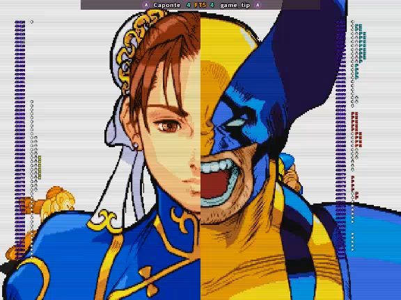 caponte(美国) vs game_tip(日本)《漫画英雄vs卡普空》fightcade平台