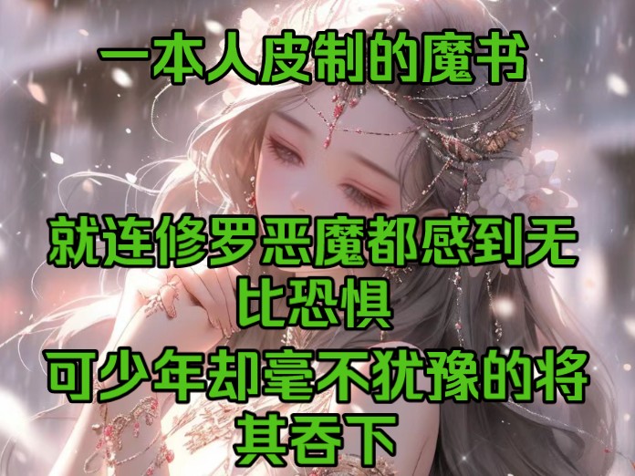 一本人皮制成的魔书,就连修罗恶魔都感到无比恐惧,可少年将其一口吞下哔哩哔哩bilibili