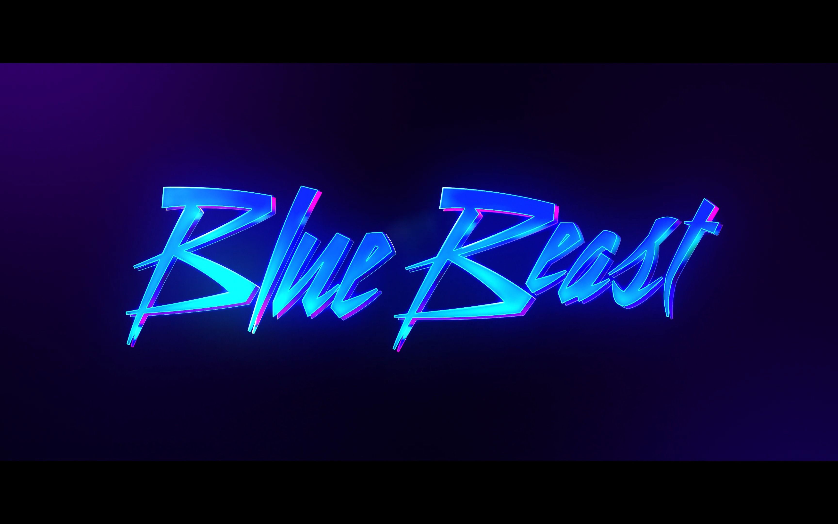 赛博朋克风格文字标题游戏动效动画未来科技创新