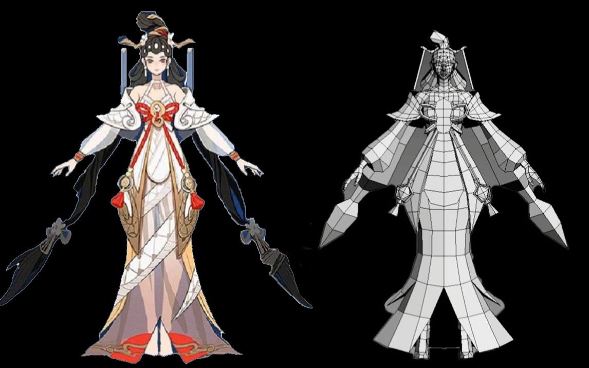 【3dmax人物建模】王者荣耀"大乔",模型制作讲解._哔哩哔哩_bilibili