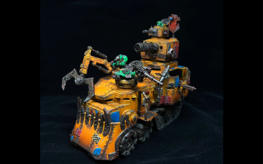 【胖虎涂装】战锤40k兽人战斗堡垒 涂装分享