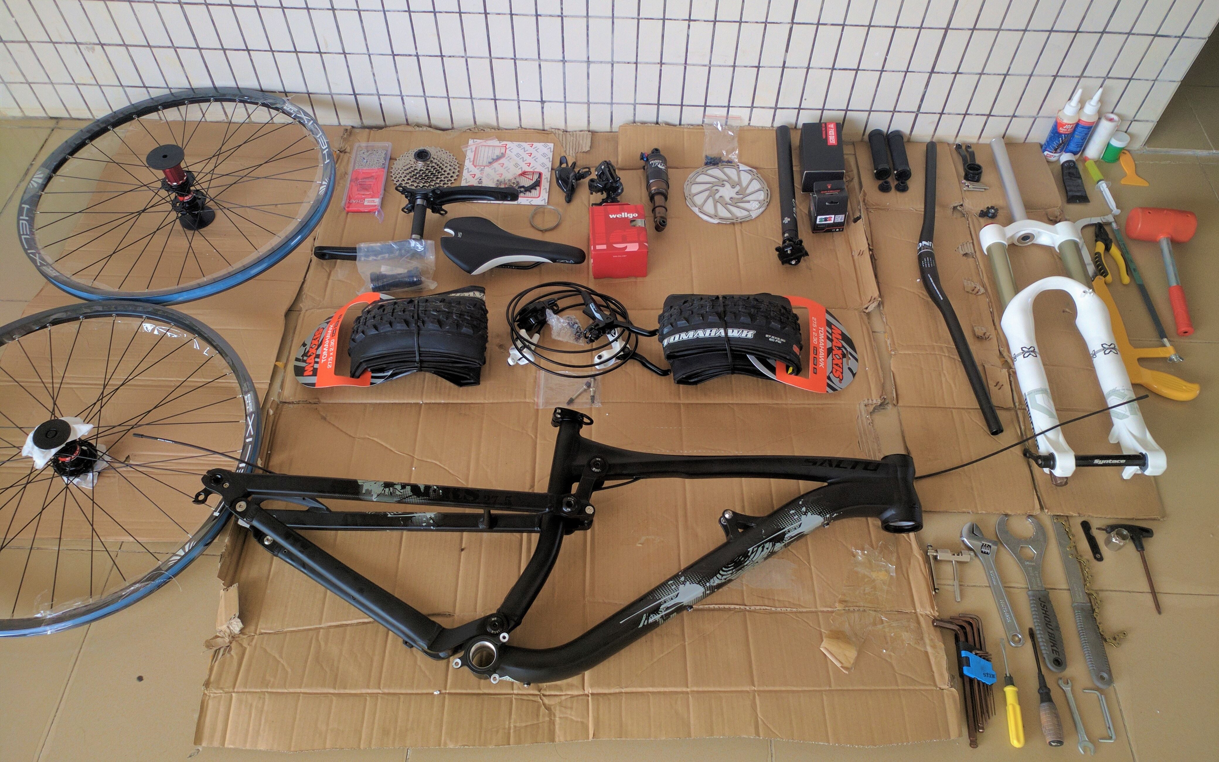 装车日记自组山地车赛途软尾