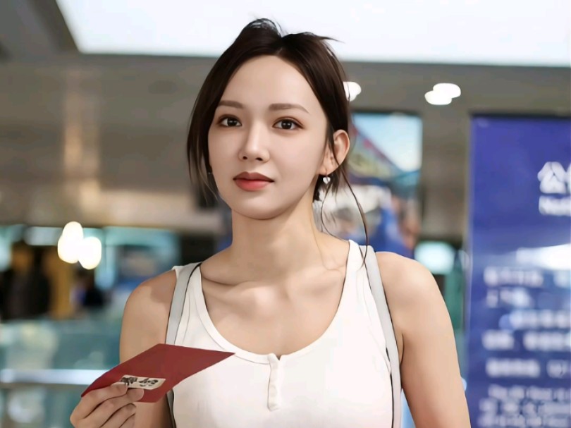 程潇素颜现身,近距离看好漂亮呀