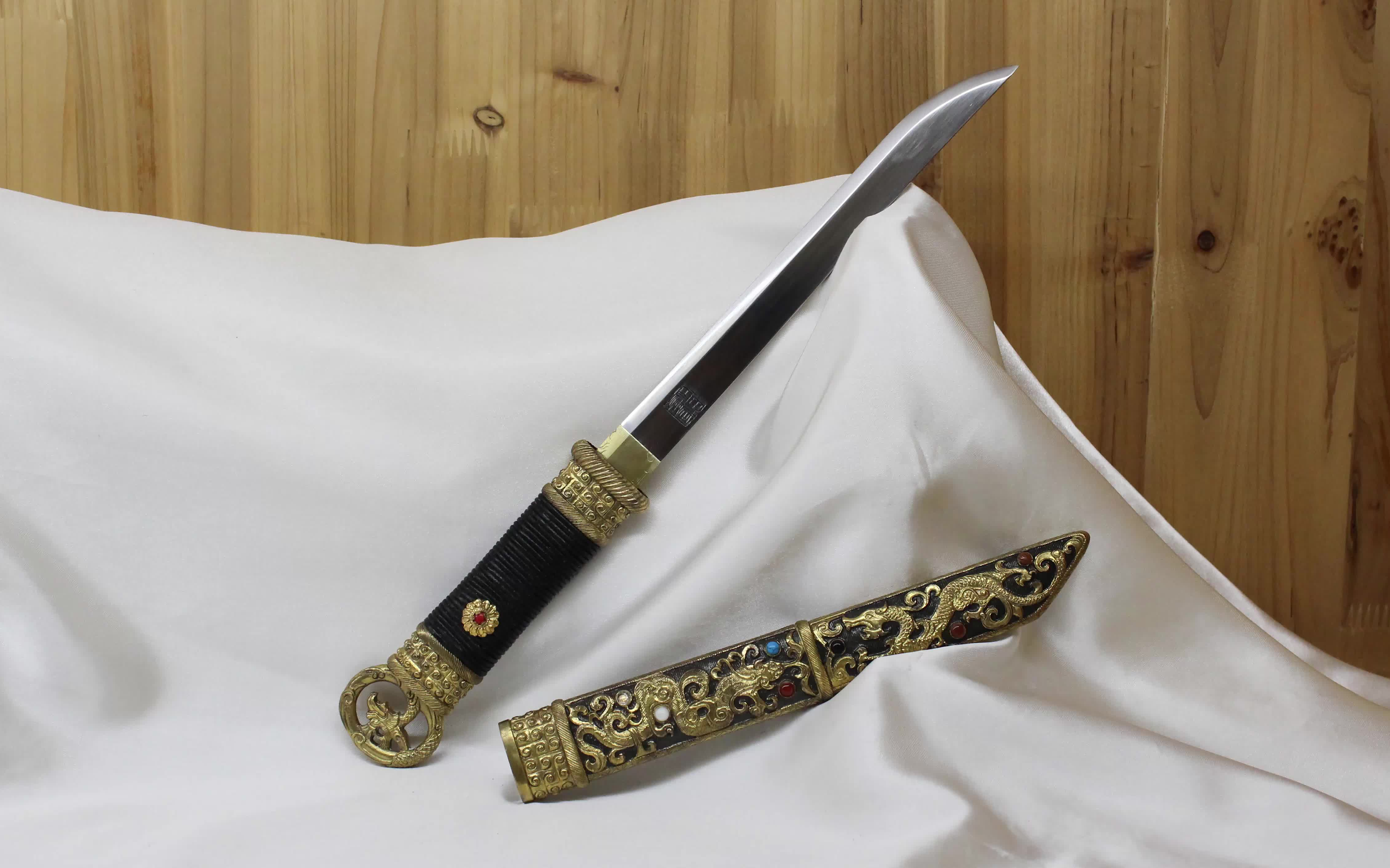 龙泉铸剑师周正武龙泉剑手锻超级光复级铜装七宝刀190_哔哩哔哩_bili