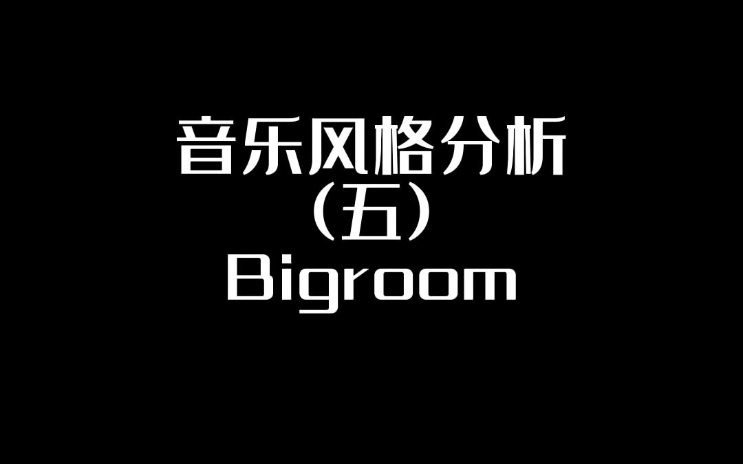 什么是Bigroom?三分钟带你浅浅了解一下~~~哔哩哔哩bilibili