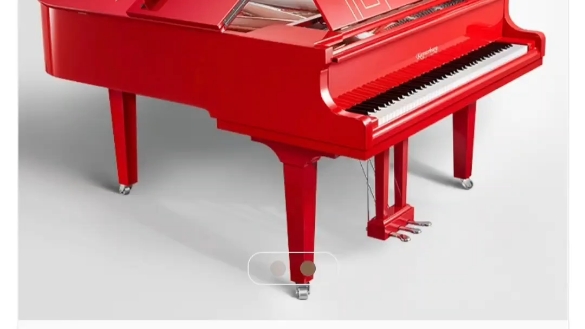 pearlriver珠江kayserburg恺撒堡gh170c中国红定制三角钢琴,上海妙缘