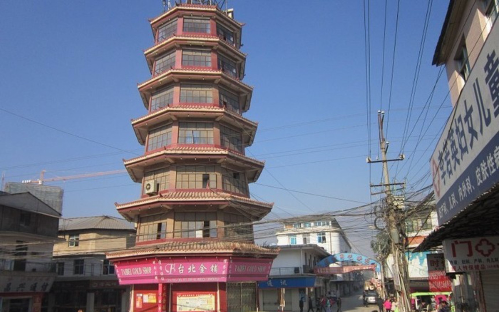 果敢老街完全停电