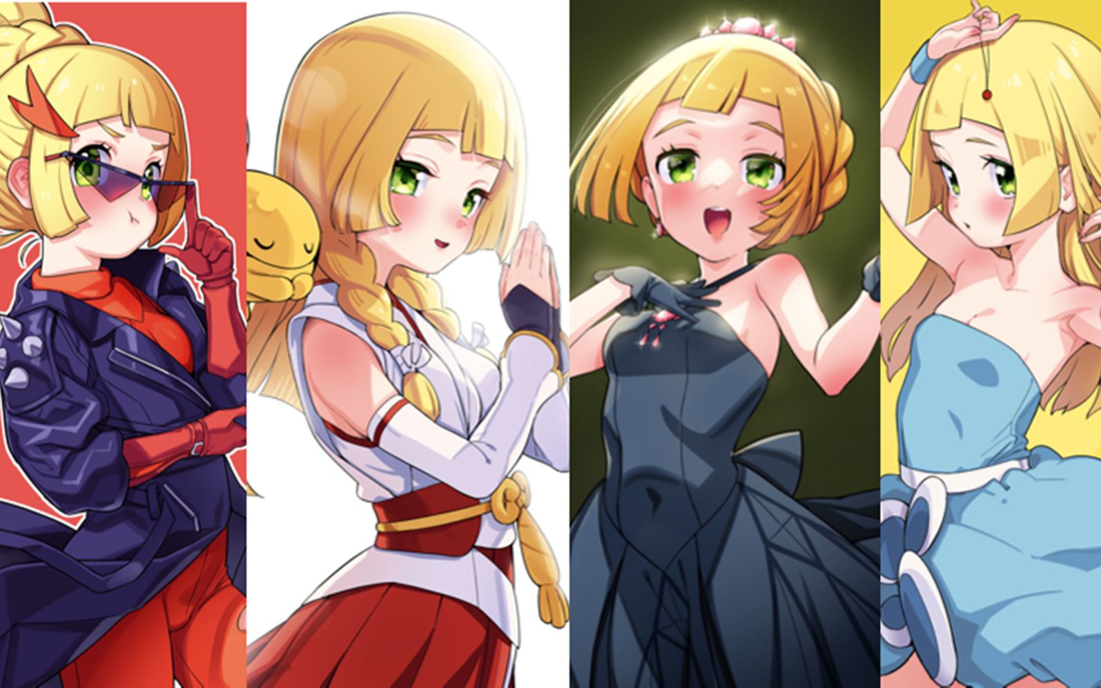 宝可梦02换装02莉莉艾02同人合集02你喜欢哪款呢?