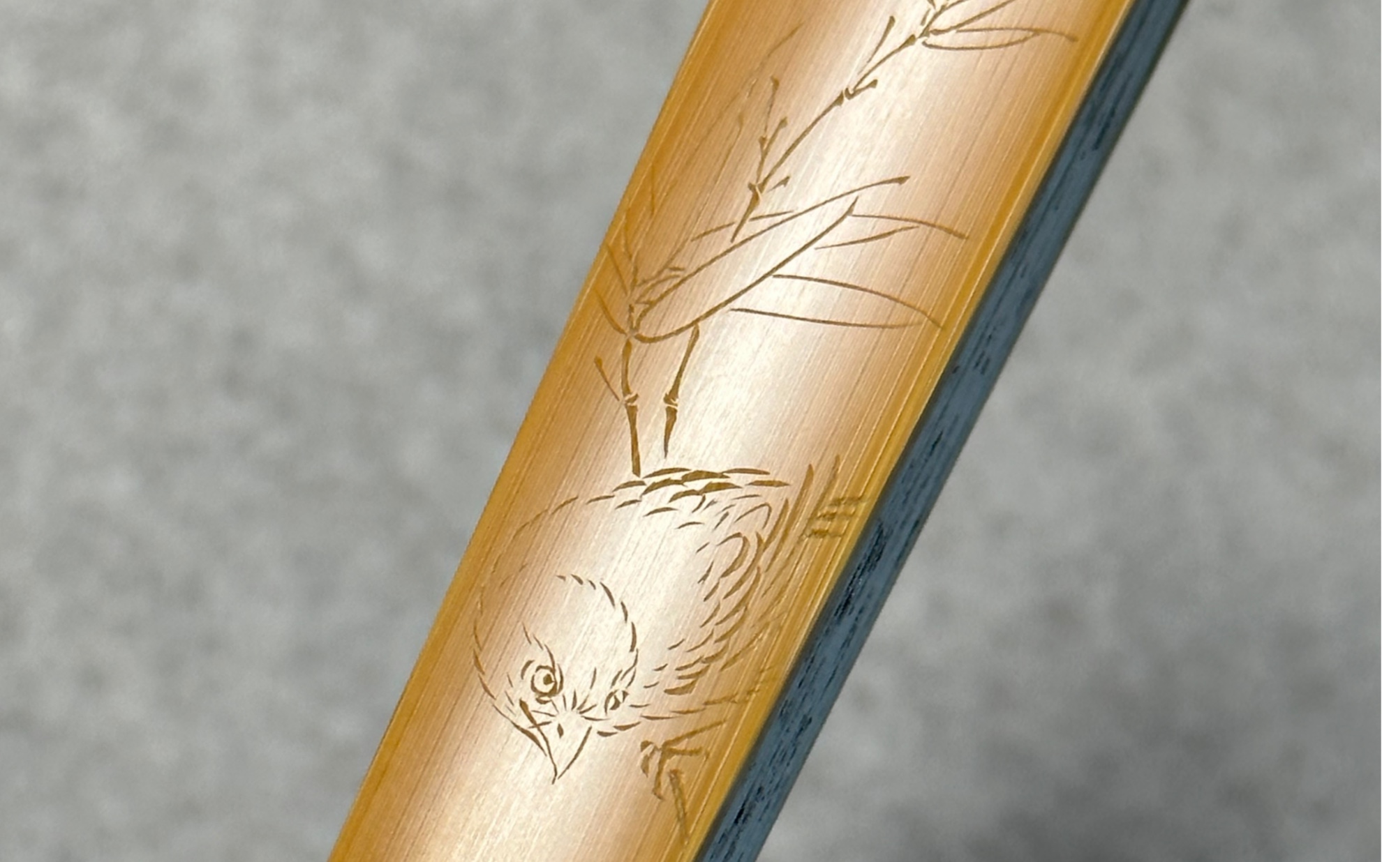 玉竹折扇雕刻 竹林捕虫 苏工名家 阴刻竹刻 陈爱兴 苏镇焕