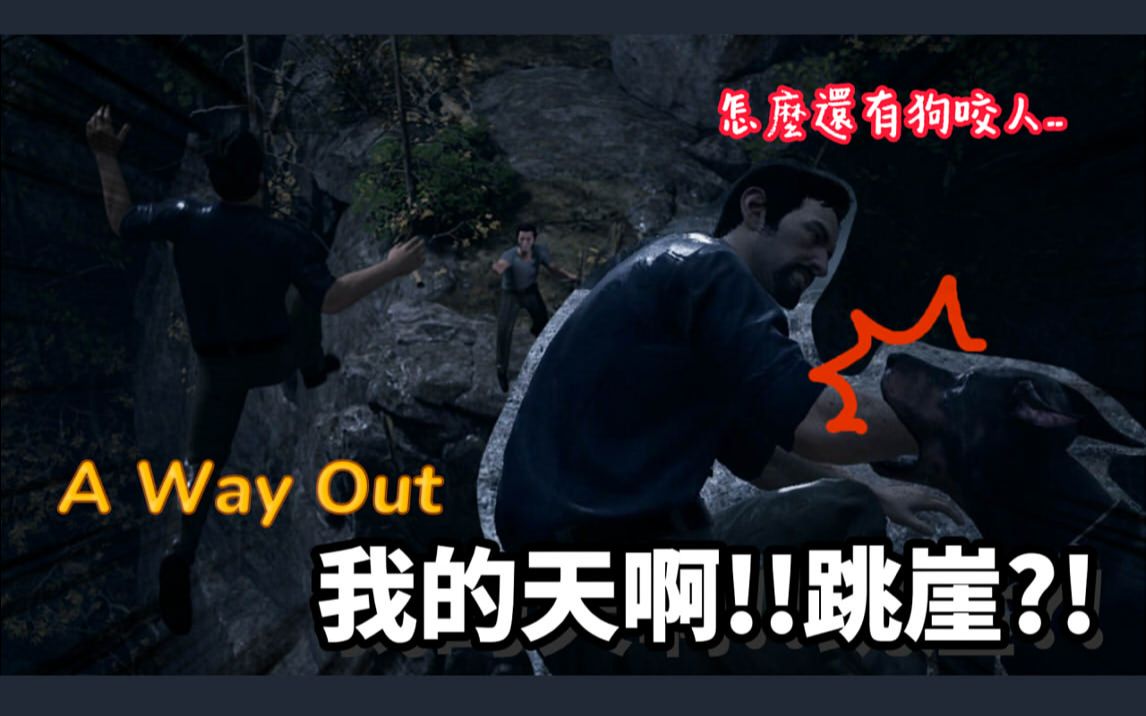 [图]越狱搭档A Way Out(逃出生天)05-天啊!!跳崖!?|警犬怎么跑得过|逃难生活