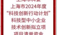 【上海市科委】:上海市2024年度“科技创新行动计划”科技型中小企业技术创新拟立项项目清单资金二哔哩哔哩bilibili