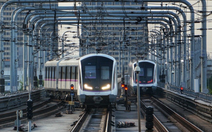 上海地鐵5號線即將絕版本次列車終點站蕭塘