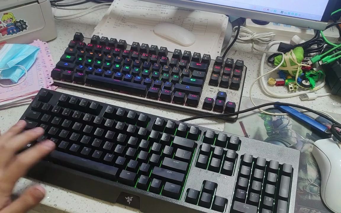 razer #黑寡妇键盘 #雷蛇 #机械键盘