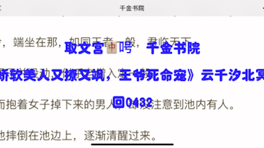 《娇软美人又撩又飒,王爷死命宠》云千汐北冥擎,超上头的言情小说哔哩哔哩bilibili