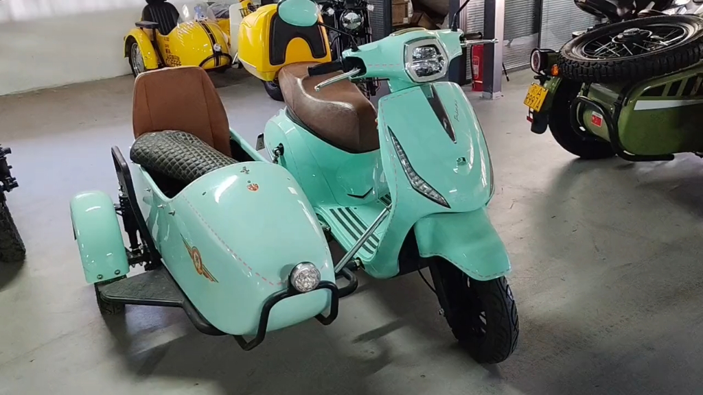 2020环爵125踏板边三轮摩托车,自动挡侧三轮 无级变速侉子 挎子 跨斗