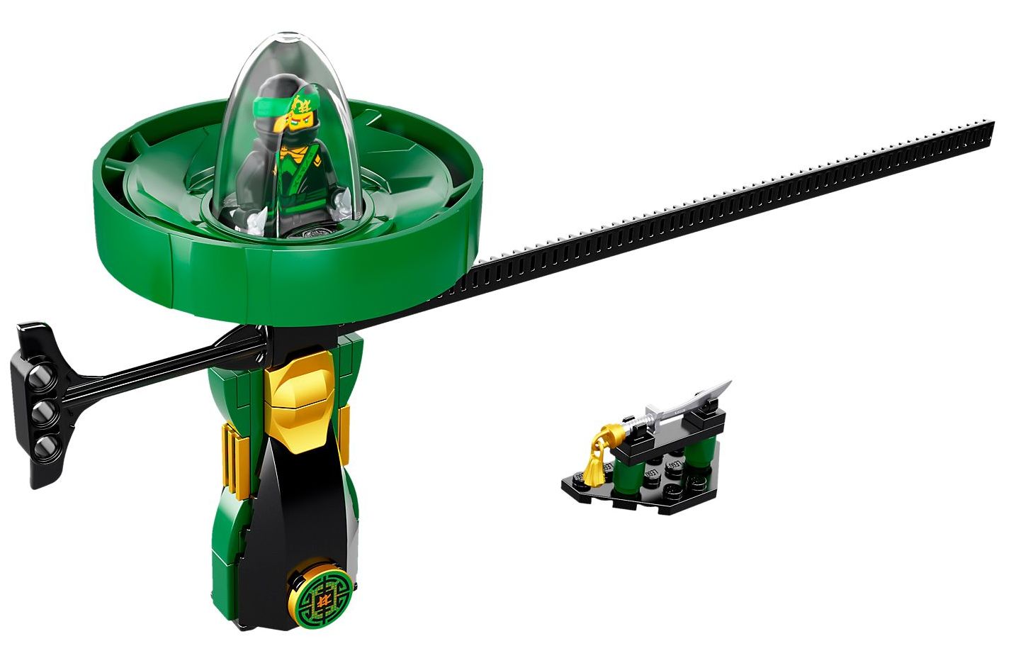 乐高 lego 70628 幻影忍者 旋转陀螺 旋风术大师劳埃德 拼搭搬砖视频