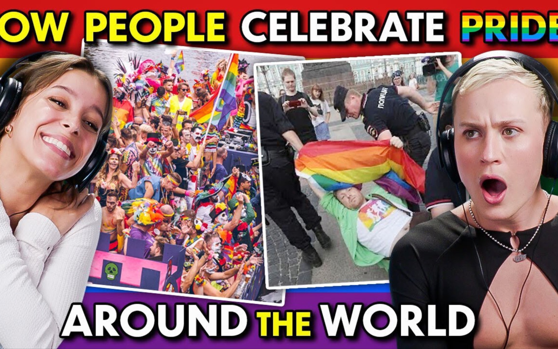 [图]LGBT+群体成年人对世界各地的骄傲庆祝活动反应视频Adults react to pride celebrations around the world