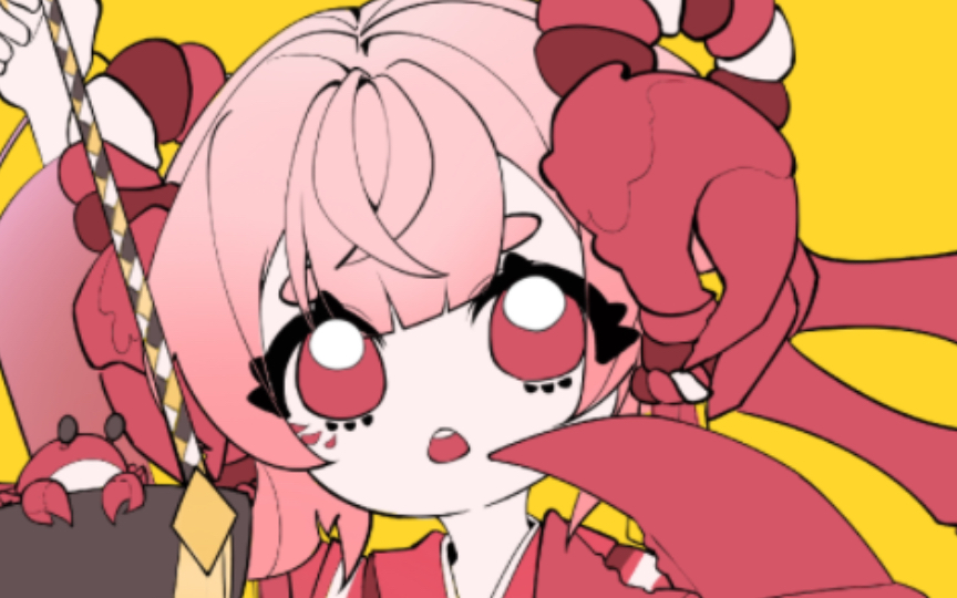 procreate阴阳师蟹姬