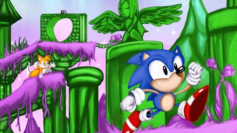 Sonic Mania Original Stage Mod: Aurora Garden