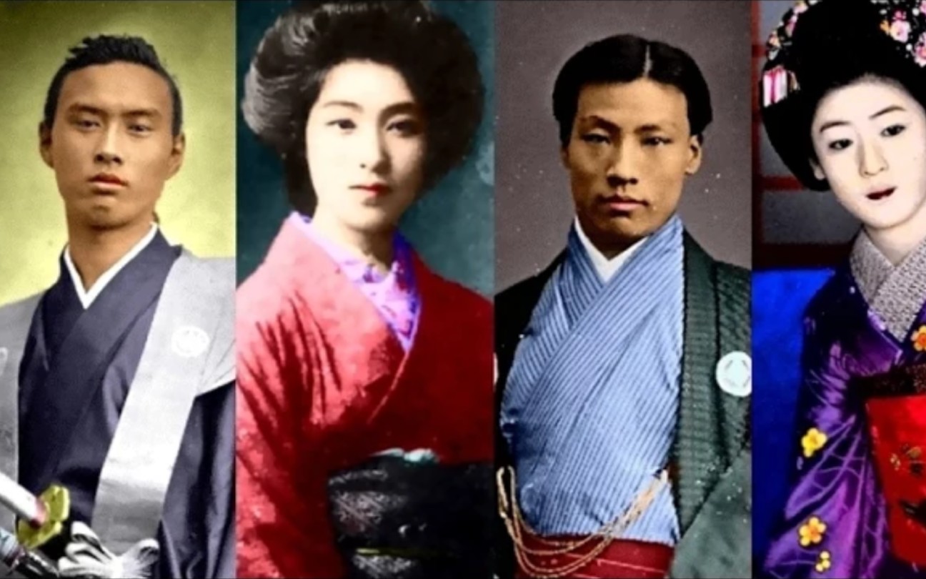 [图]19世纪的日本武士和美人，江户和明治时代武士·美女in the 19th century, Edo and Meiji eras 武士･美女