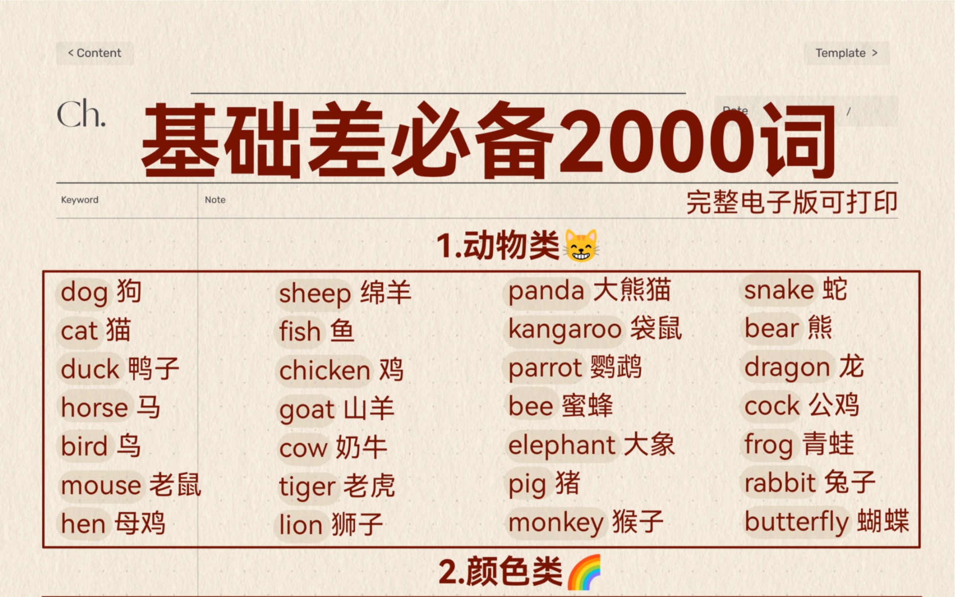 [图]基础差必背2000词！3天背完，你的英语就稳了！高效记忆！