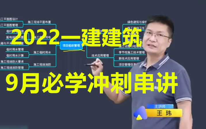 [图]9月冲刺必学 2022年一建建筑-冲刺班-王玮（讲义） 强烈推荐