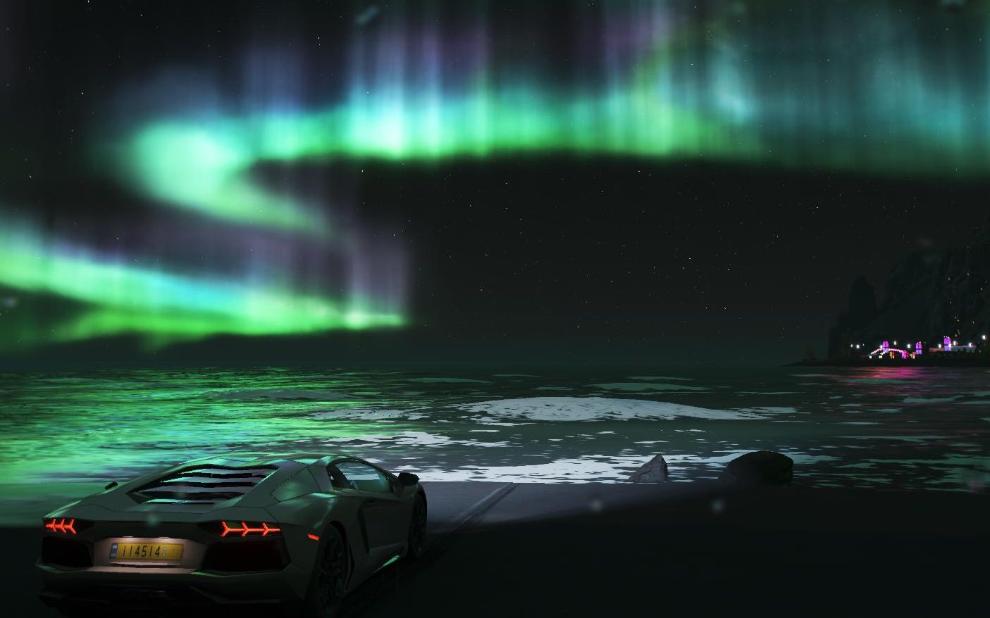 【地平线4】一起在财富岛看极光吧