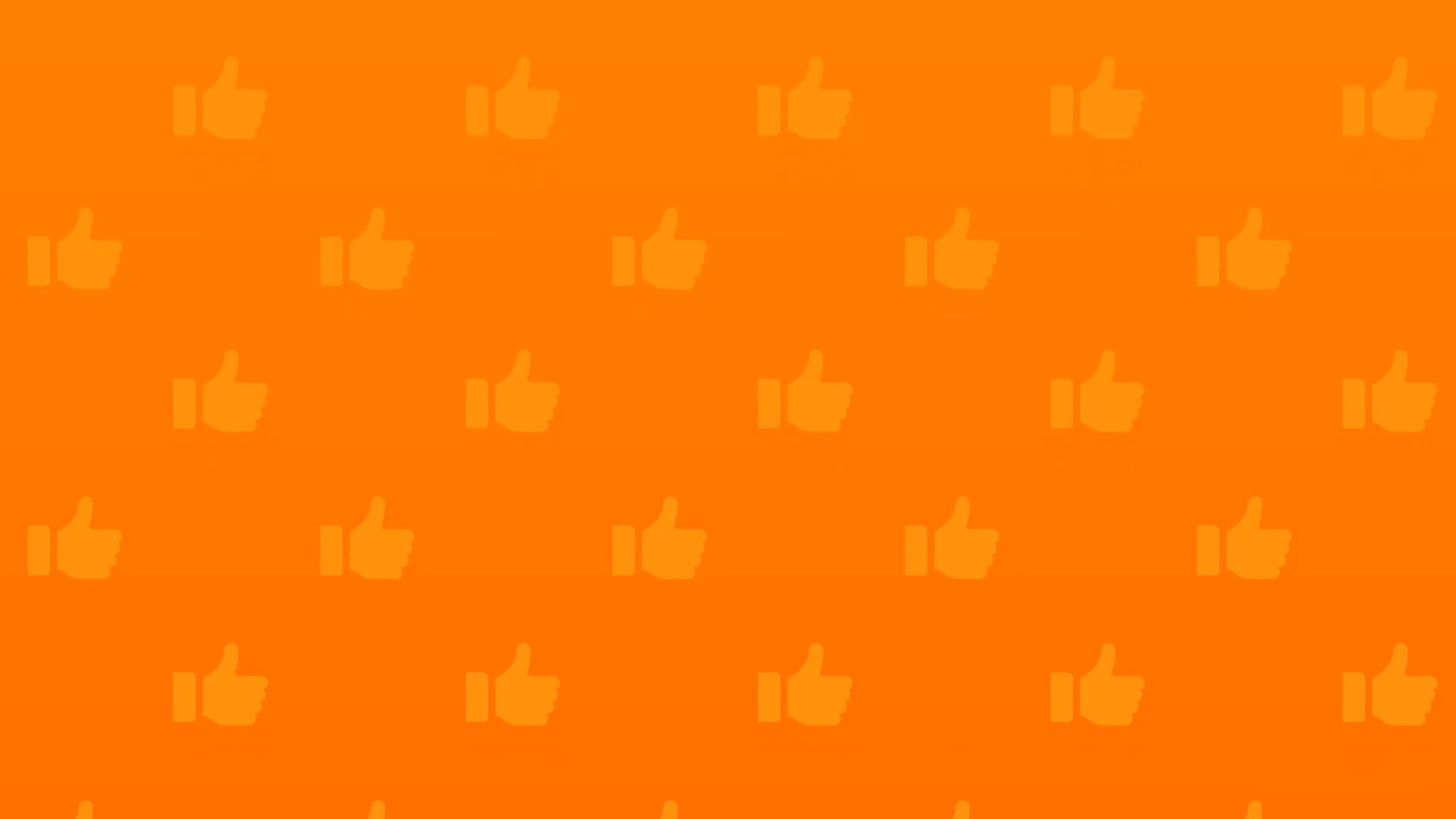 【舞台背景】19- 可爱橘色大拇指点赞平铺上升动态漫循环视频背景78