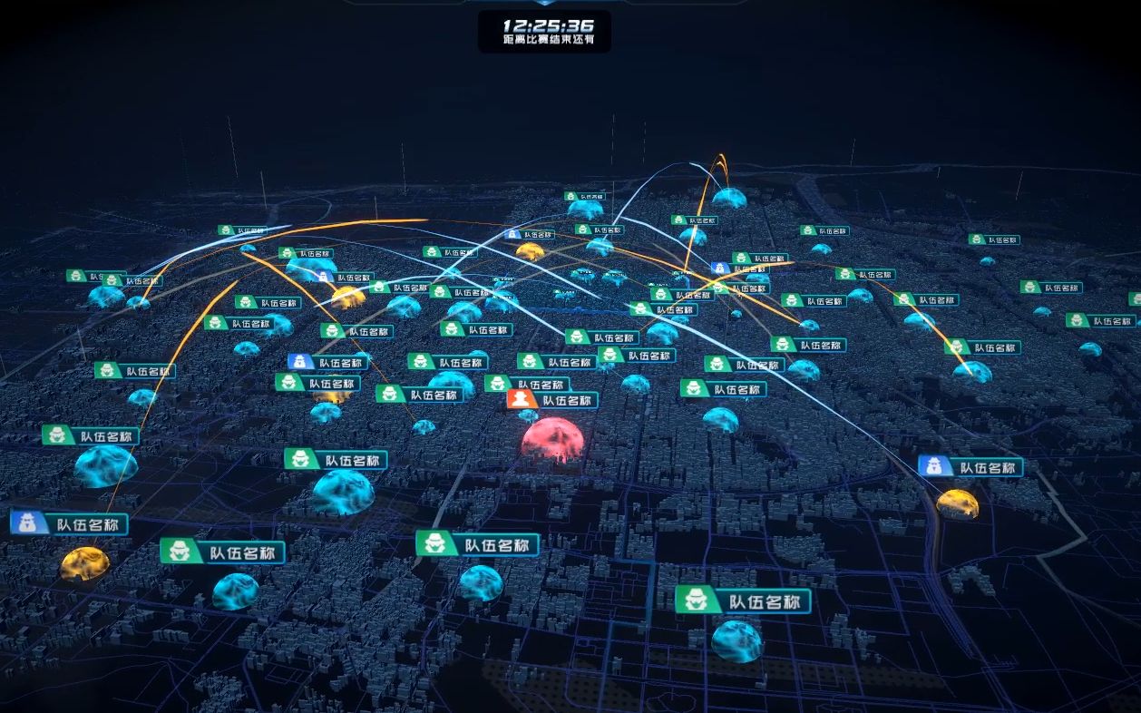 unity可视化大屏-安全攻防大赛demo演示稿