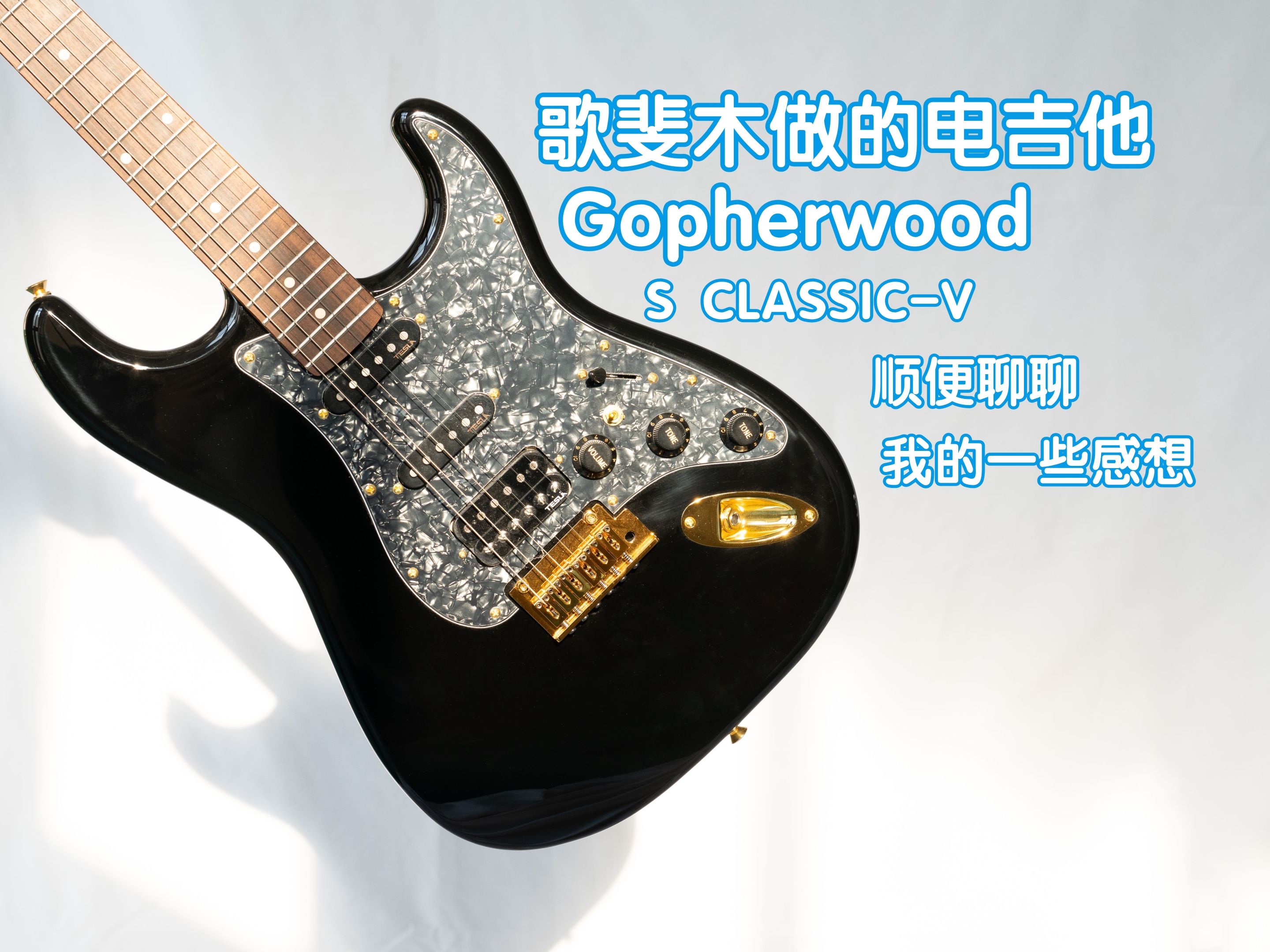 歌斐木做的电吉他是什么样?GOPHERWOOD S CLASSIC V开箱评测,顺便聊一聊歌斐木进入中国八年我的一些感想~我在农村卖吉他哔哩哔哩bilibili